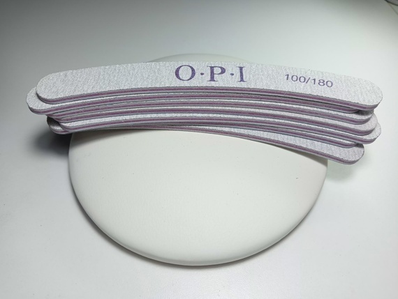 O.P.I. Пилка для ногтей бумеранг, 100/180 грит. O.P.I. Пилка для ногтей бумеранг, 100/180 грит.